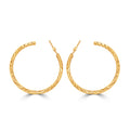 Gilded Spiral C-Hoops