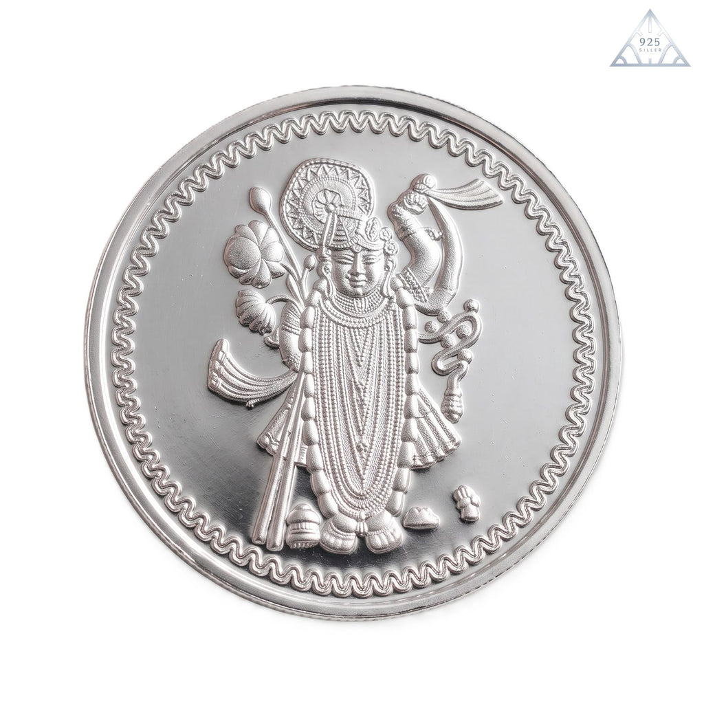 925 Sterling Silver Shrinathji Divine Silver Coin