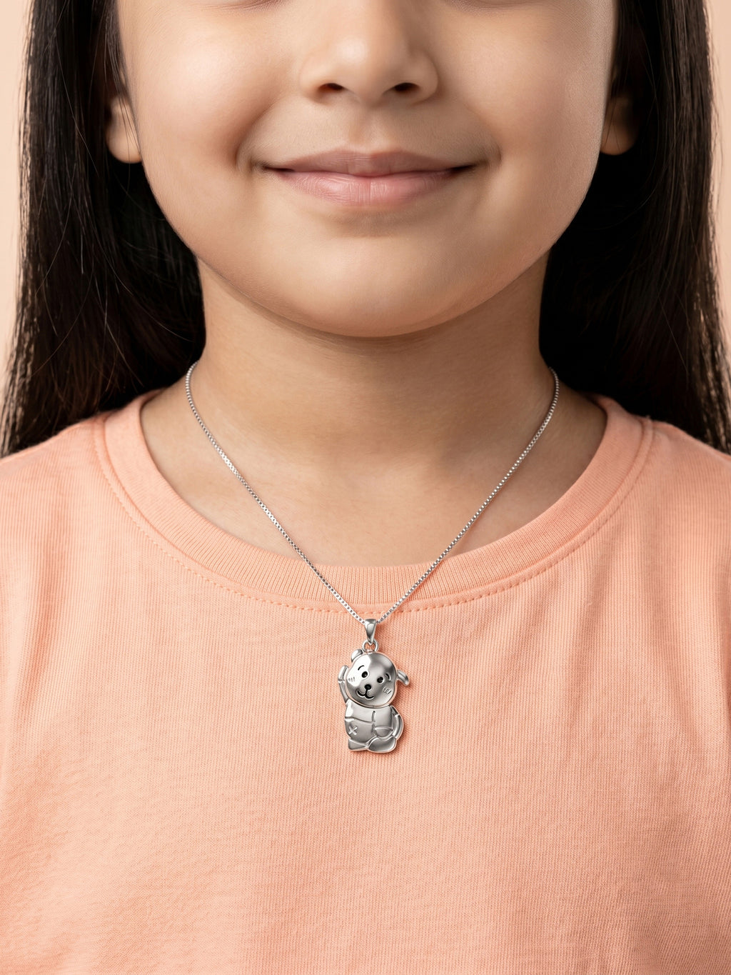 Kids Waving Puppy Pendant