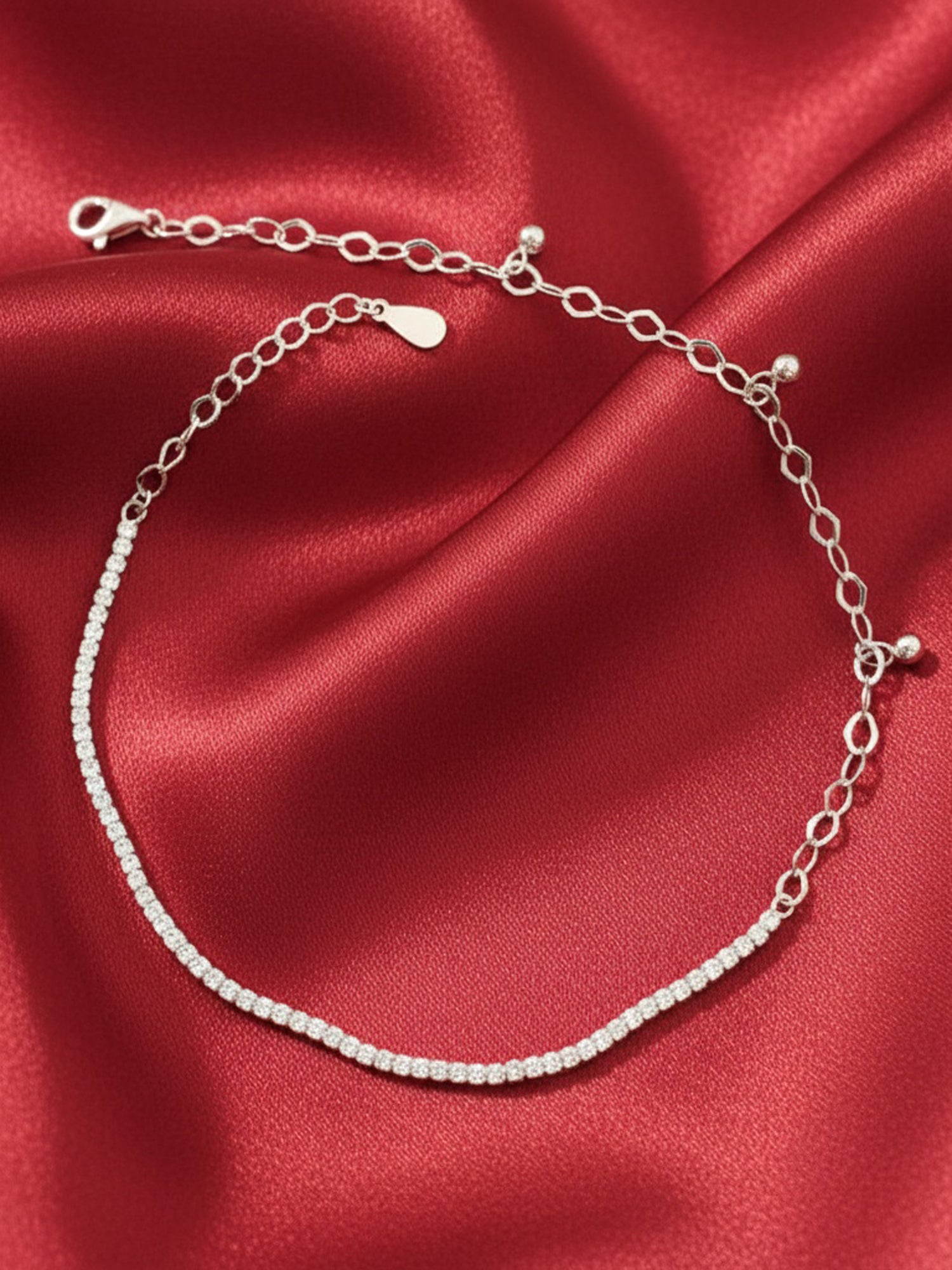 Stellar Glow Tennis Anklet