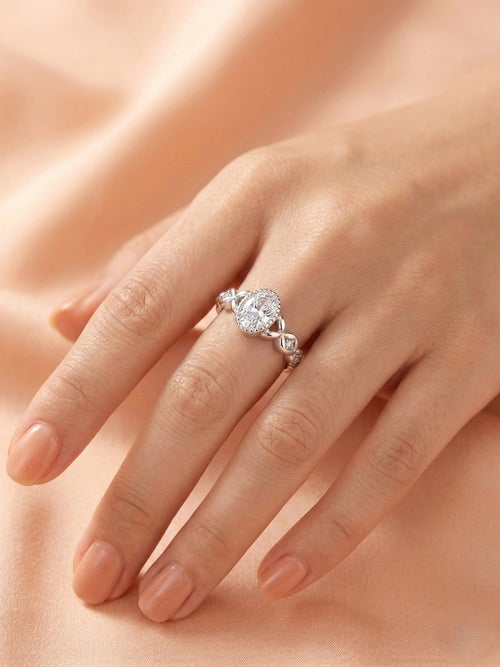 Vintage Oval Milgrain Ring