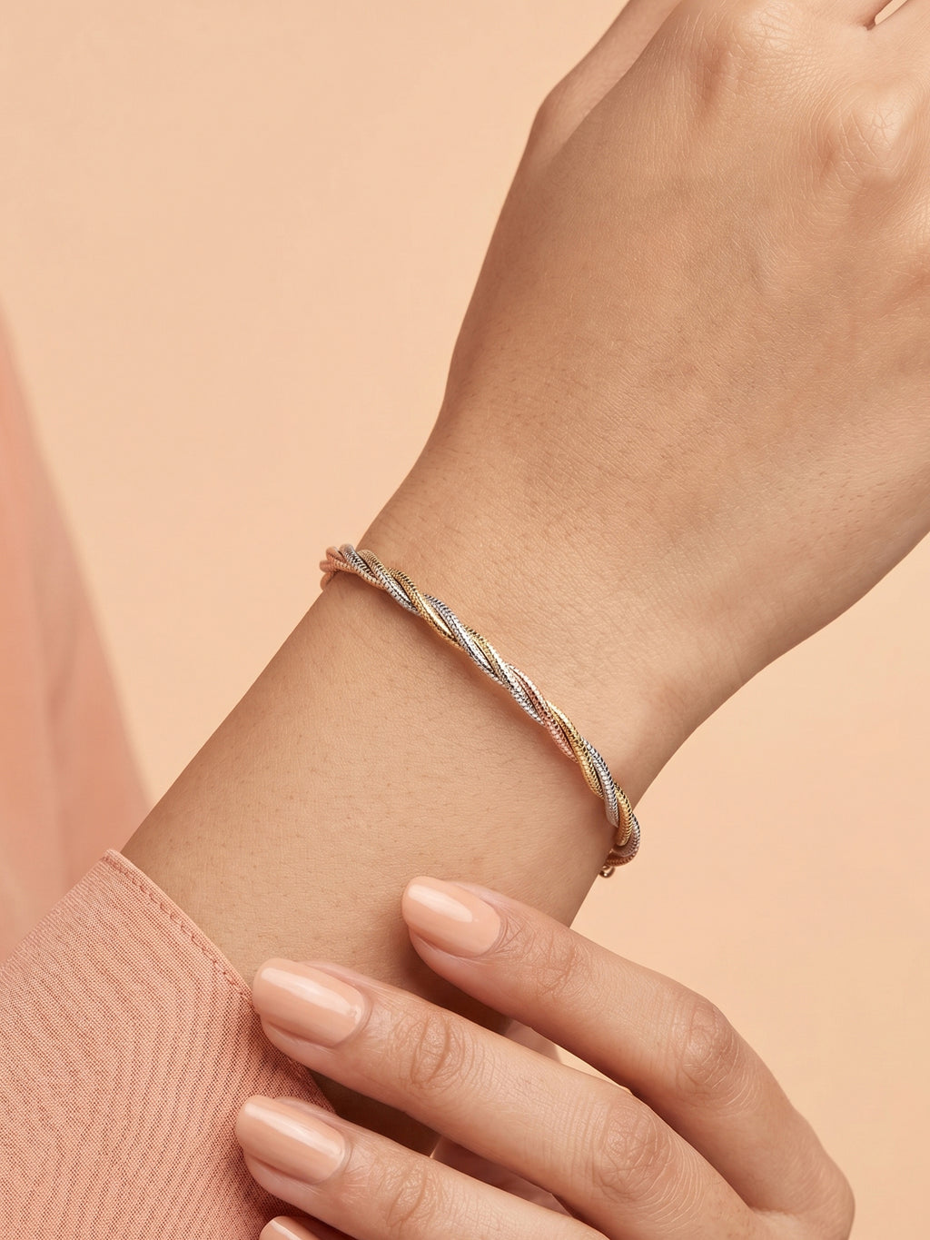 Tricolor Twisted Rope Bracelet