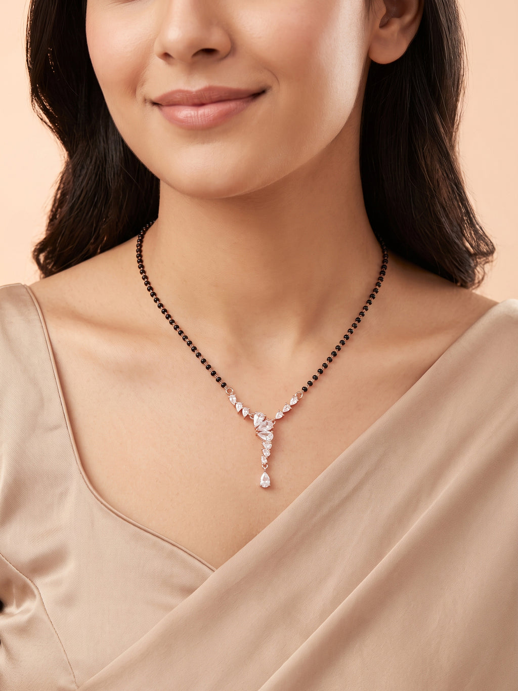The Celestial Cascade Rose Gold Mangalsutra