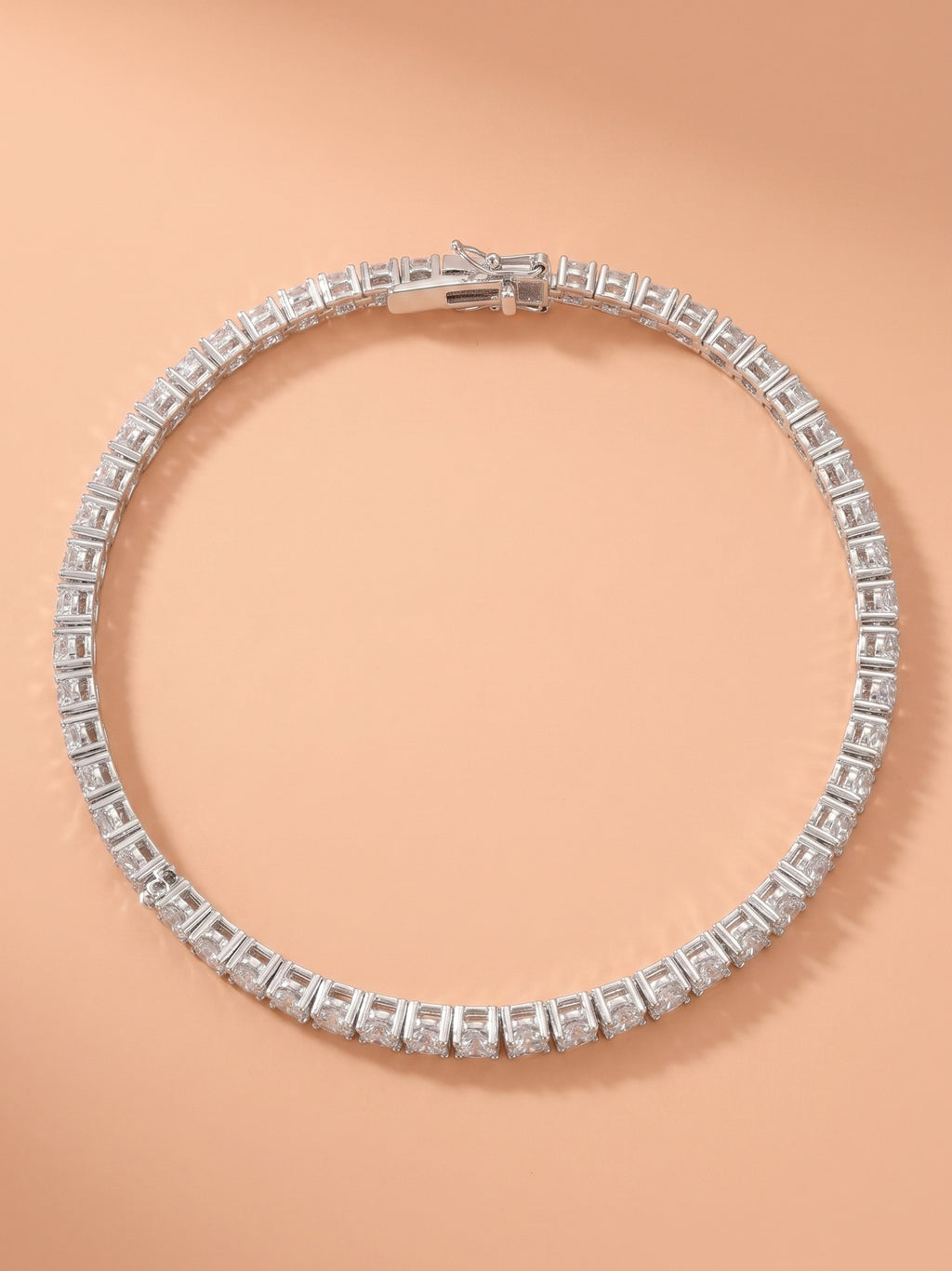 Starlight Cubic Zirconia Tennis Anklet