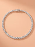 Starlight Cubic Zirconia Tennis Anklet in 925 sterling silver — 925 Siller