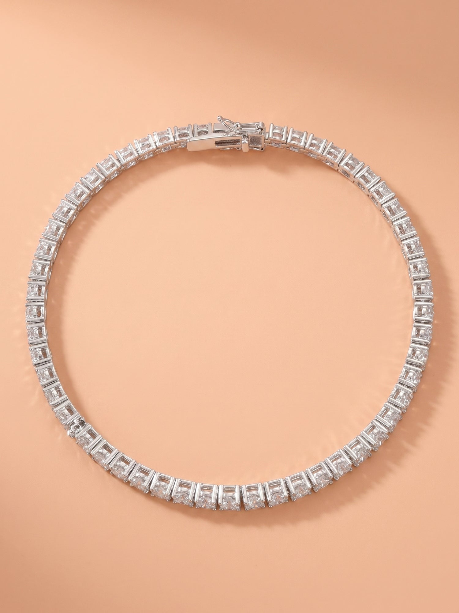 Starlight Cubic Zirconia Tennis Anklet