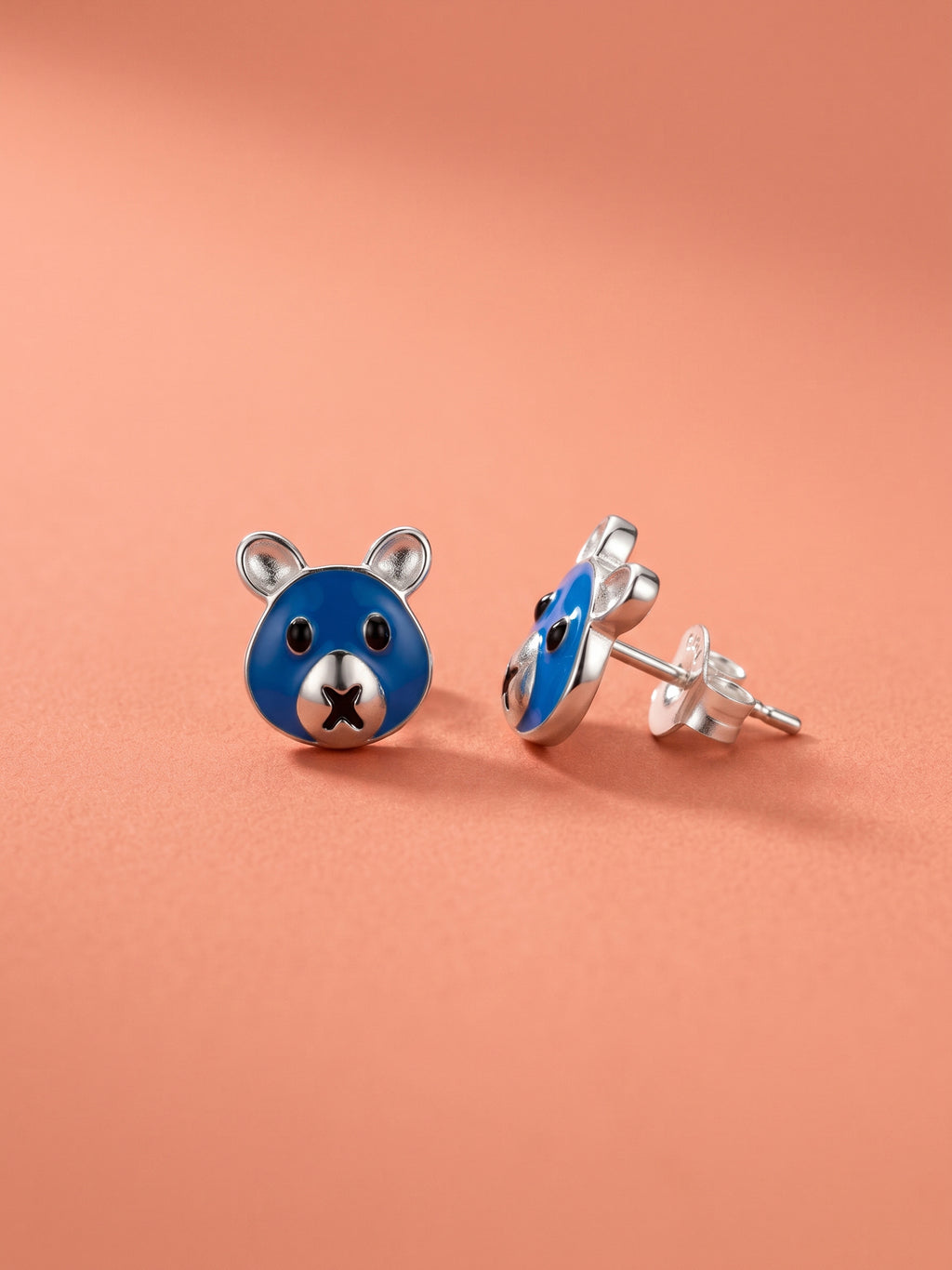 Midnight Blue Teddy Studs