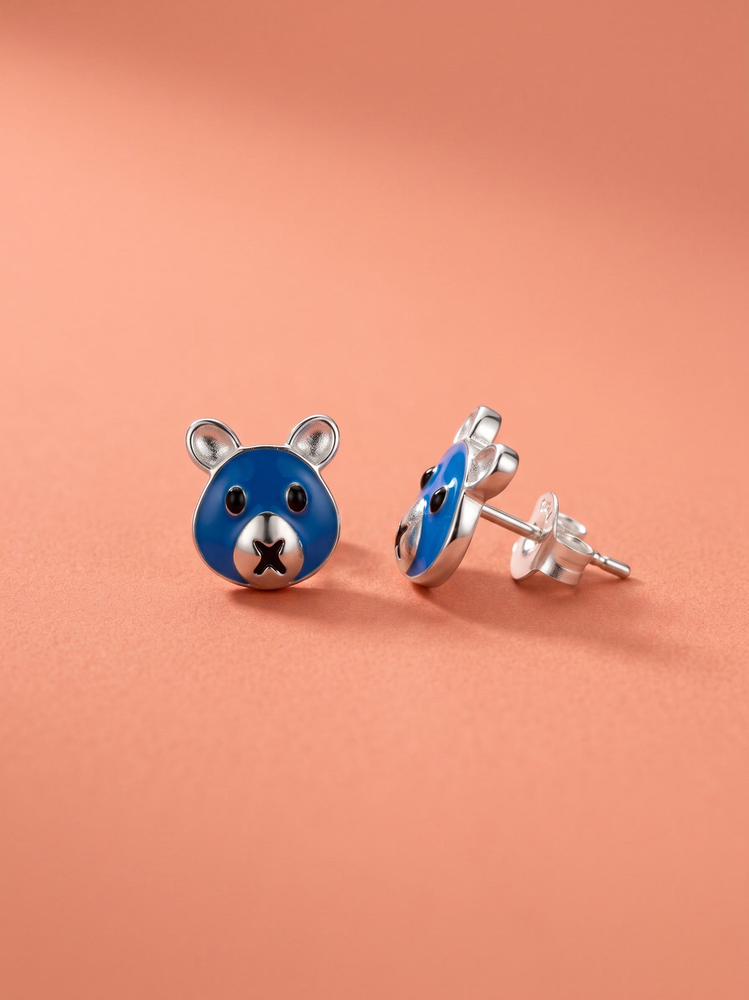 Midnight Blue Teddy Studs