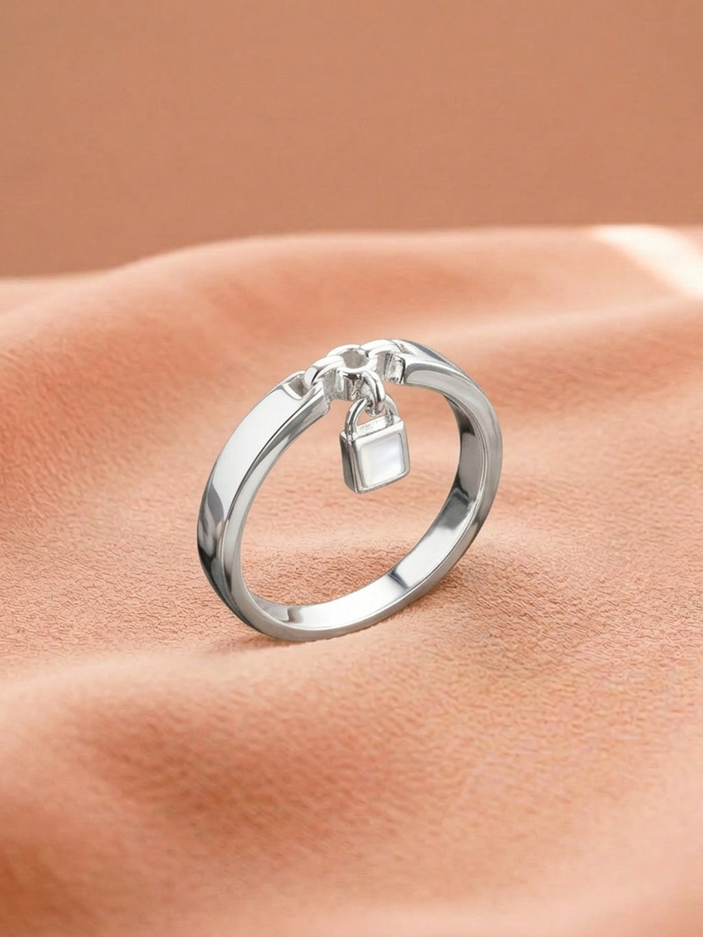 Opal Lock Adjustable Ring