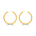 Gilded Braided C-Hoops