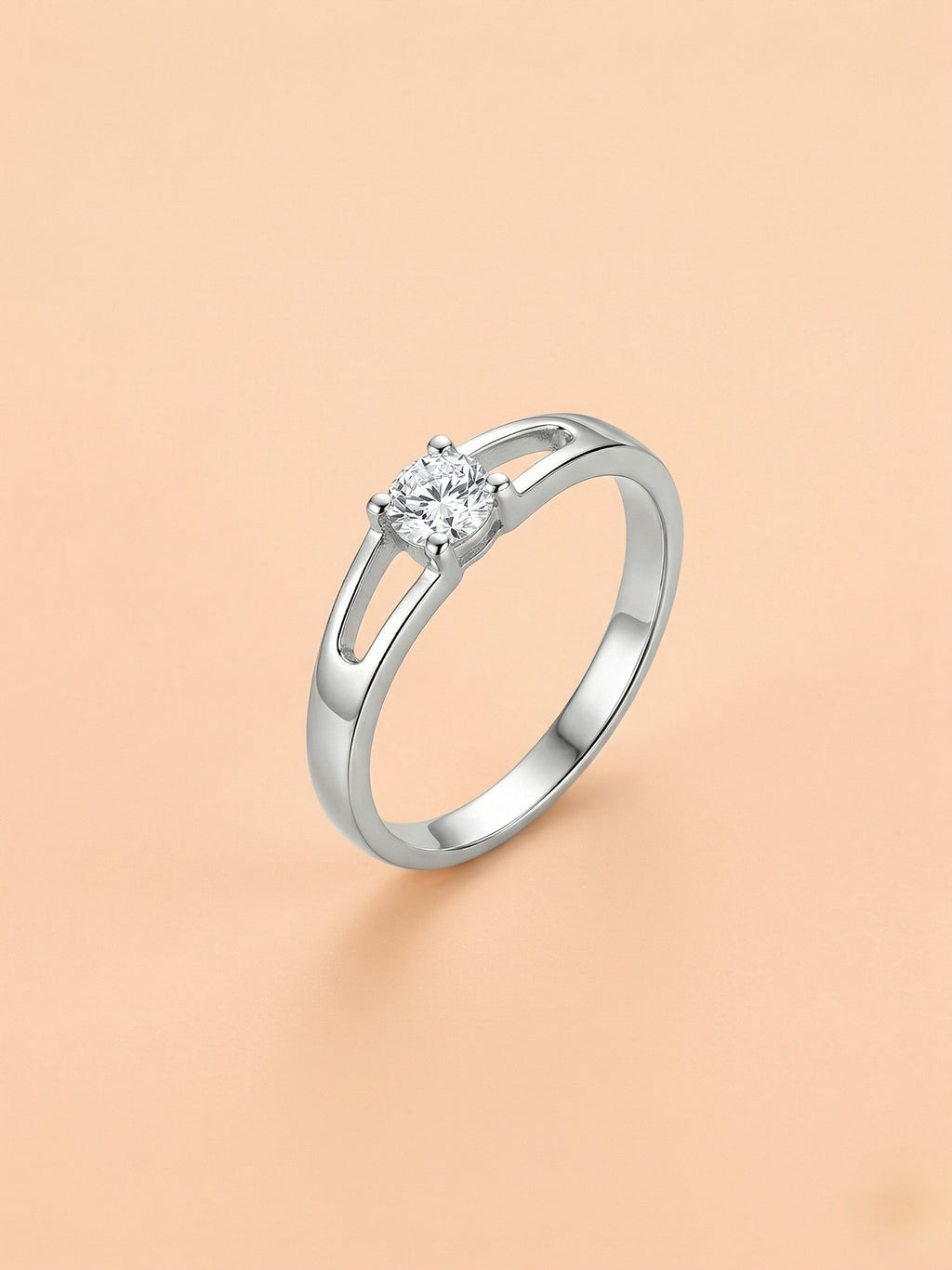 Split-Shank Solitaire Ring