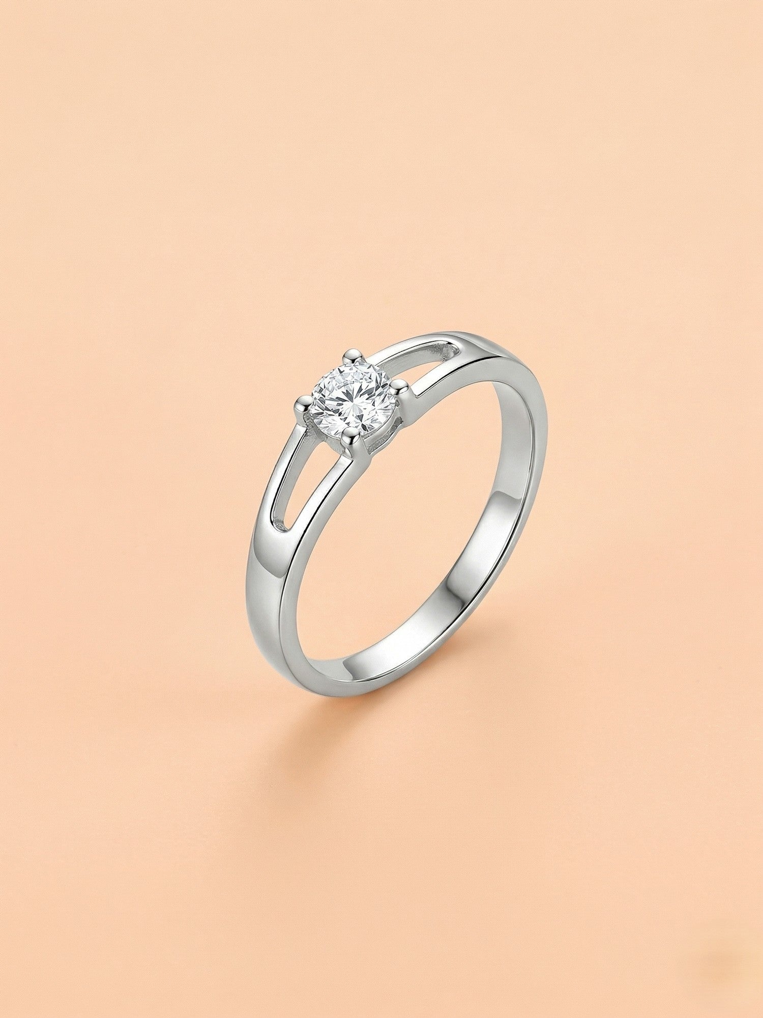 Split-Shank Solitaire Ring