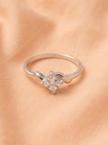 Twist-Kite Princess Solitaire Ring