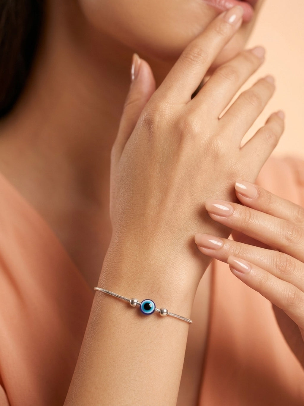 Evil Eye Snake Chain Bracelet