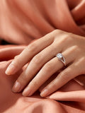 Radiant Crown Solitaire Ring