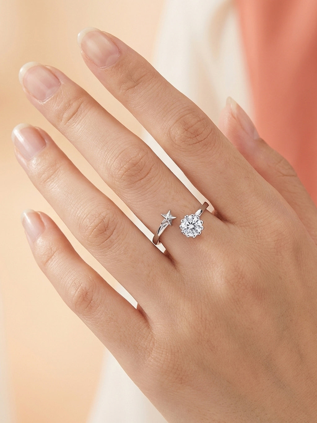 Celestial Star Bypass Ring