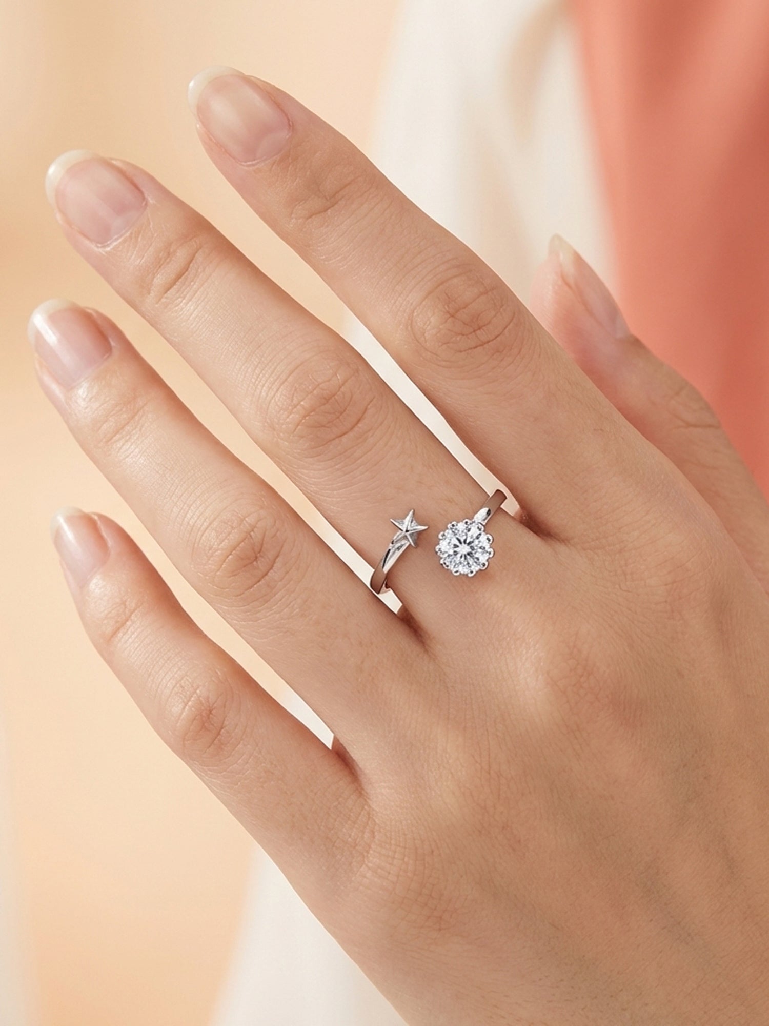 Celestial Star Bypass Ring