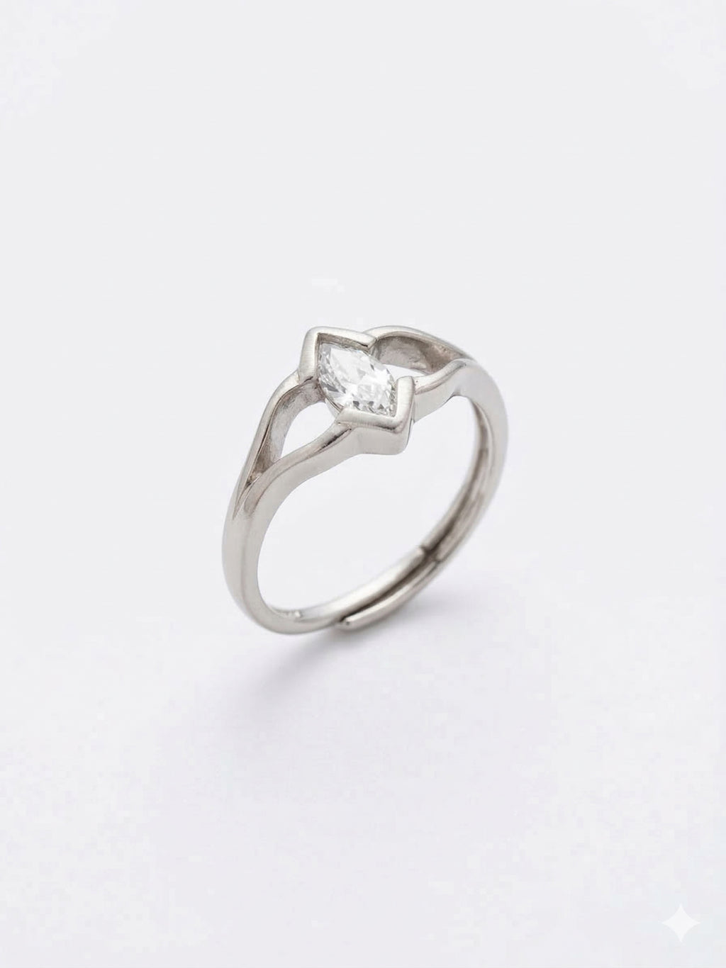 Marquise Stellar Silver Ring