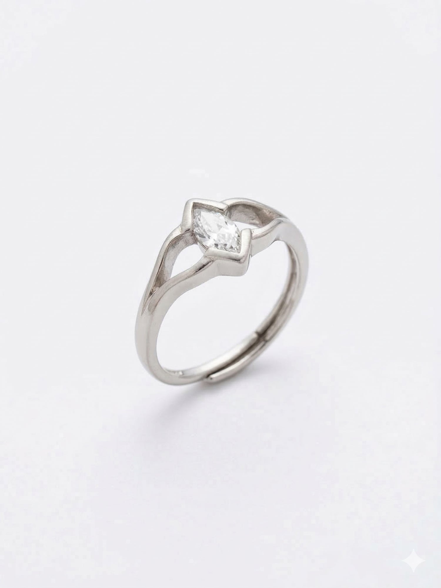 Marquise Stellar Silver Ring