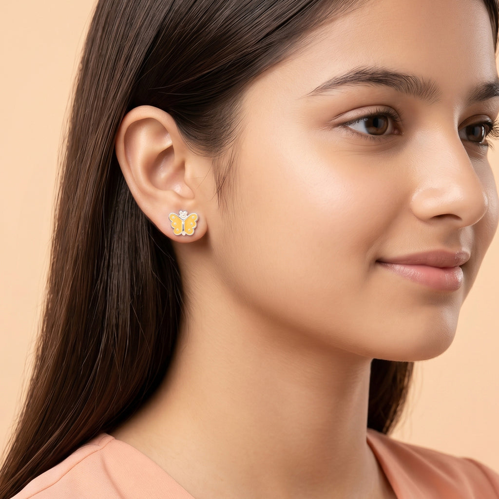 Enamel Butterfly Studs