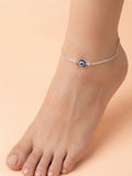 Evil Eye Snake Chain Anklet