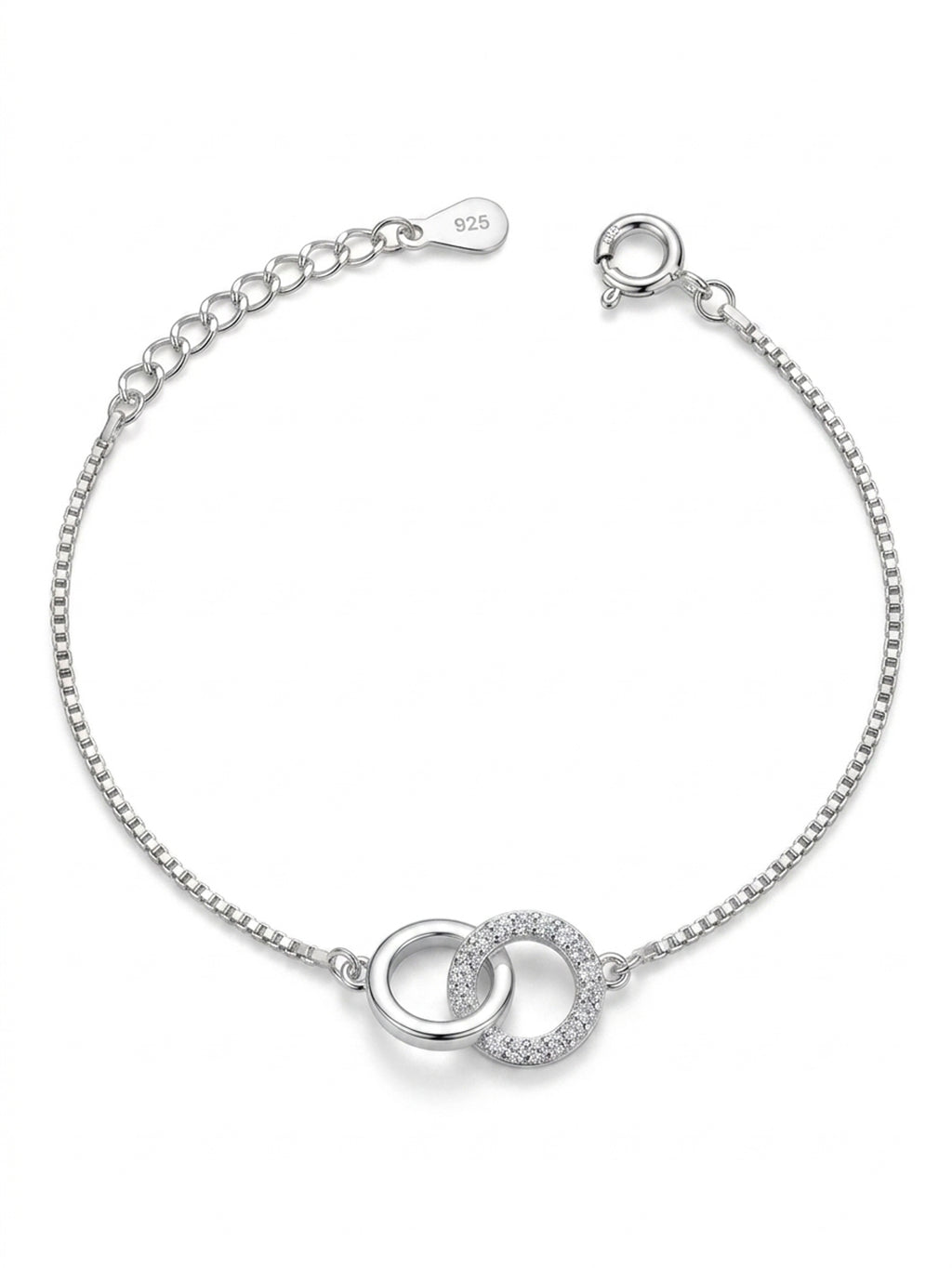 Interlocking Infinity Circle Bracelet