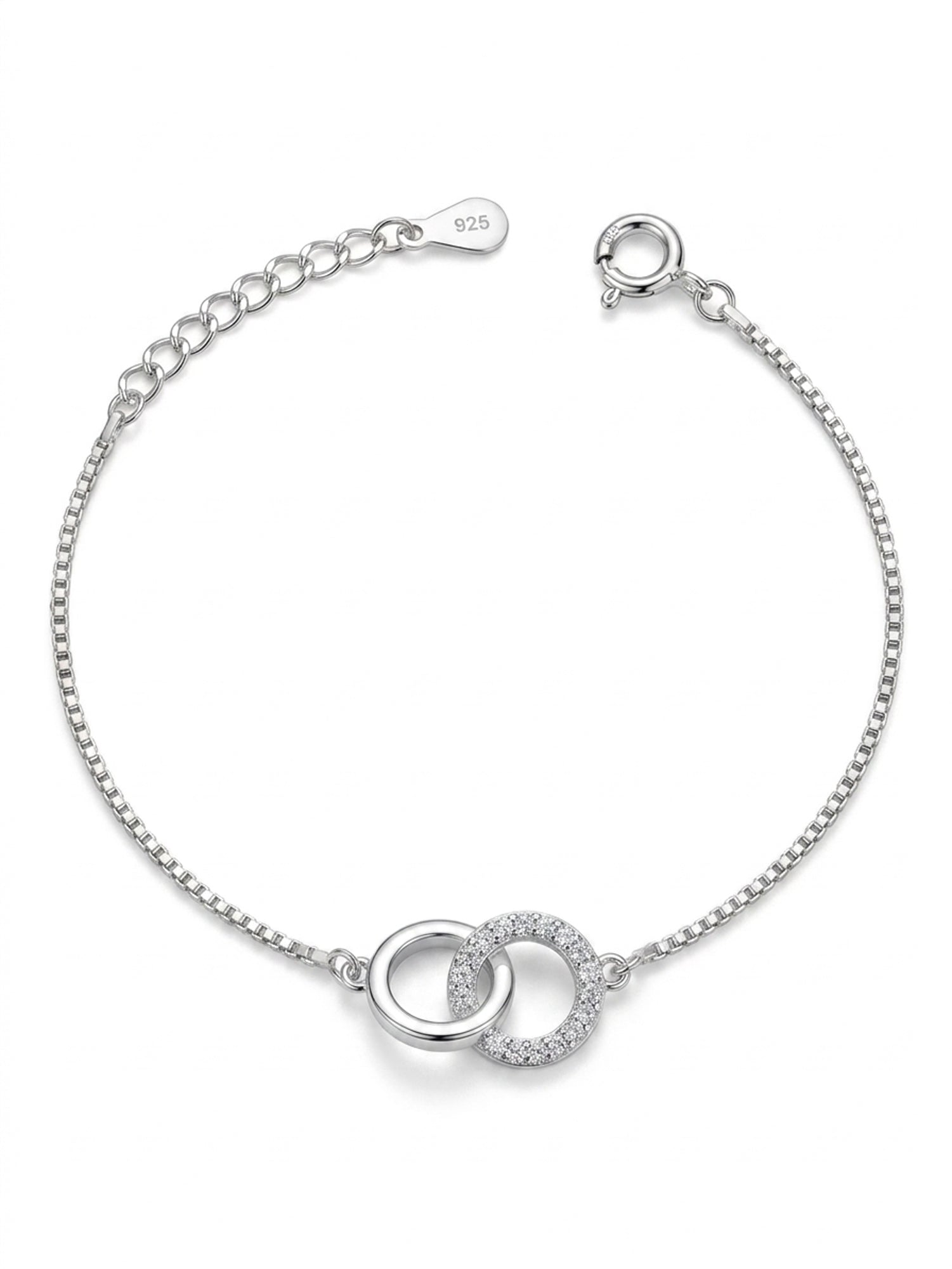 Interlocking Infinity Circle Bracelet