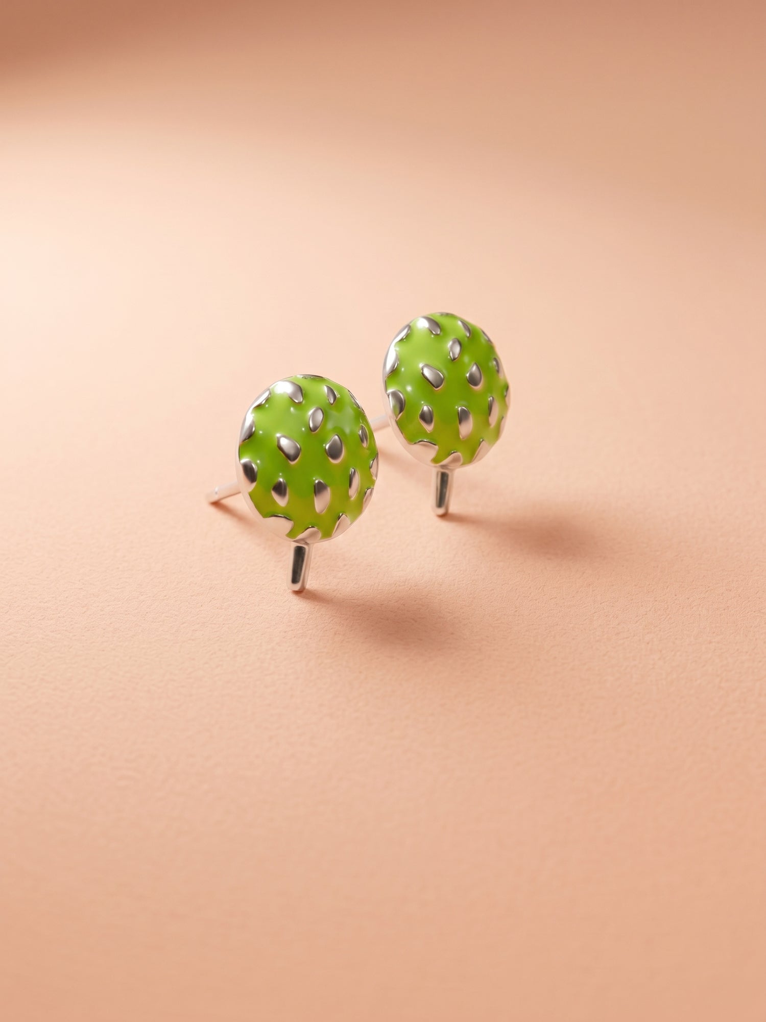 Electric Lime Custard Apple Studs