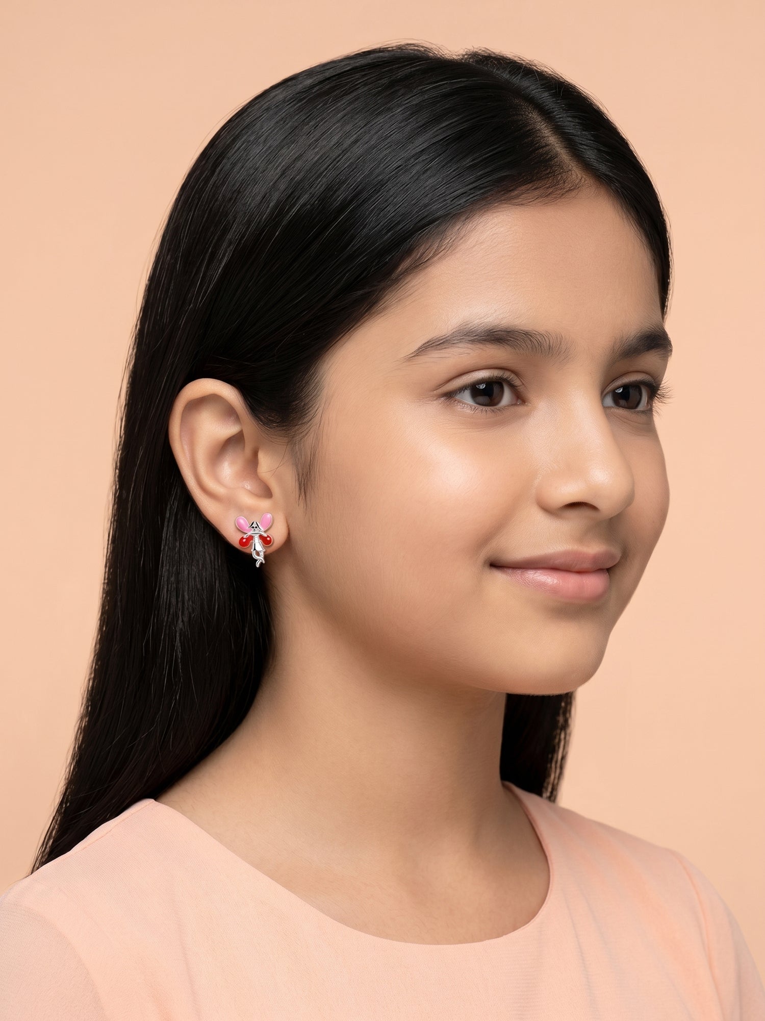 Pink & Red Enchanted Fairy Studs
