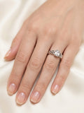 Emerald Cut Lattice Ring