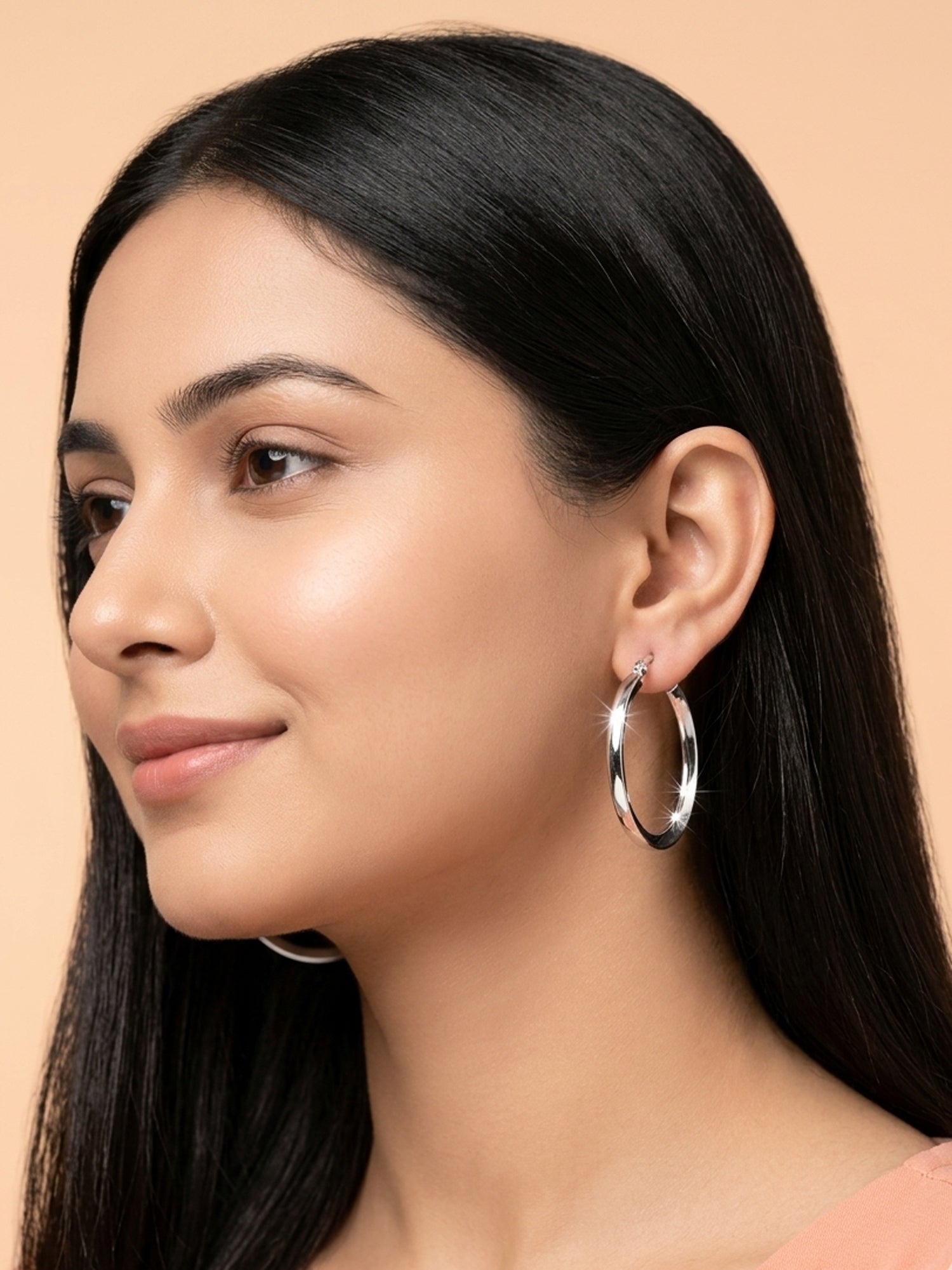 Knife-Edge Polished Hoops