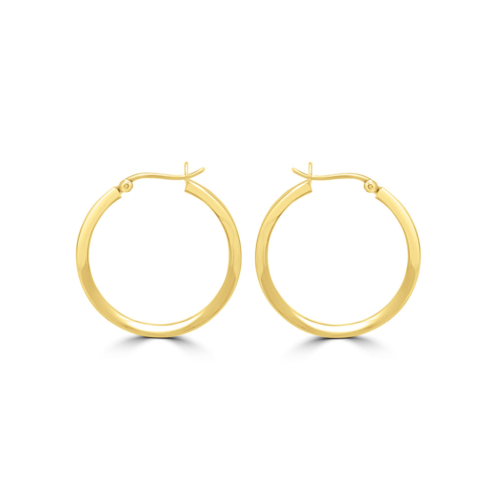 Lustrous Classic Hoop Earrings