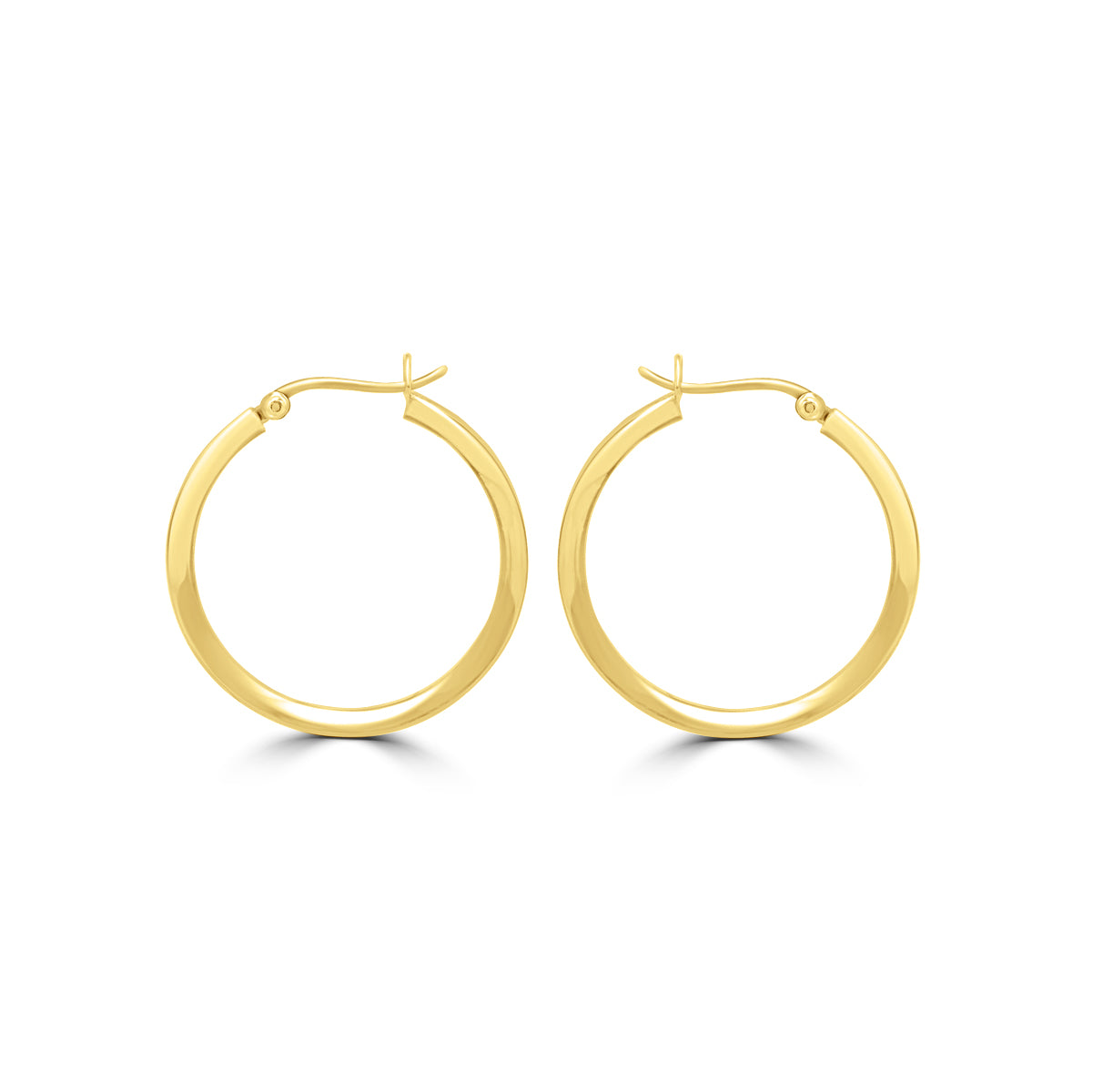 Lustrous Classic Hoop Earrings