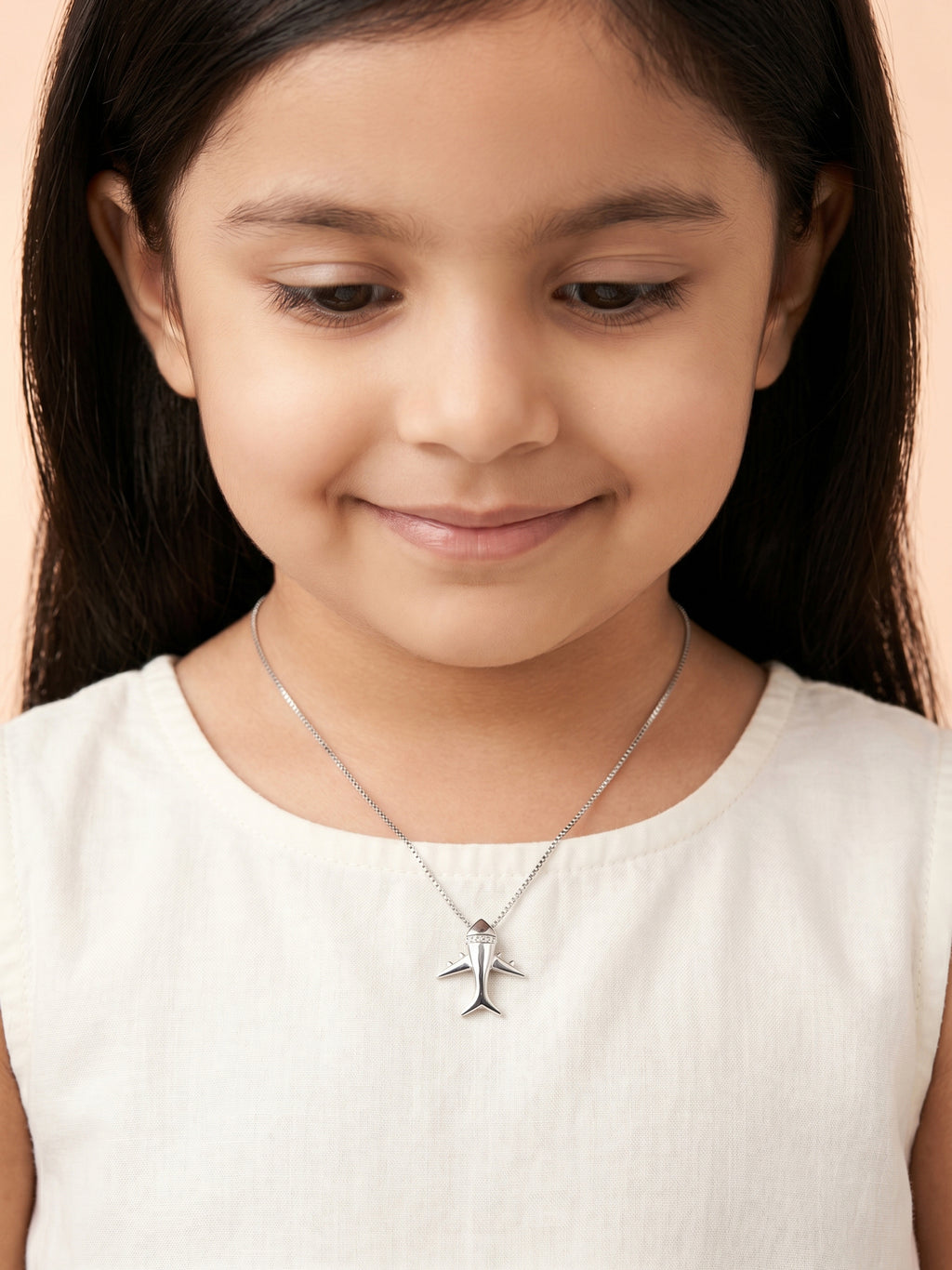 Kids Sleek Airplane Jet Pendant