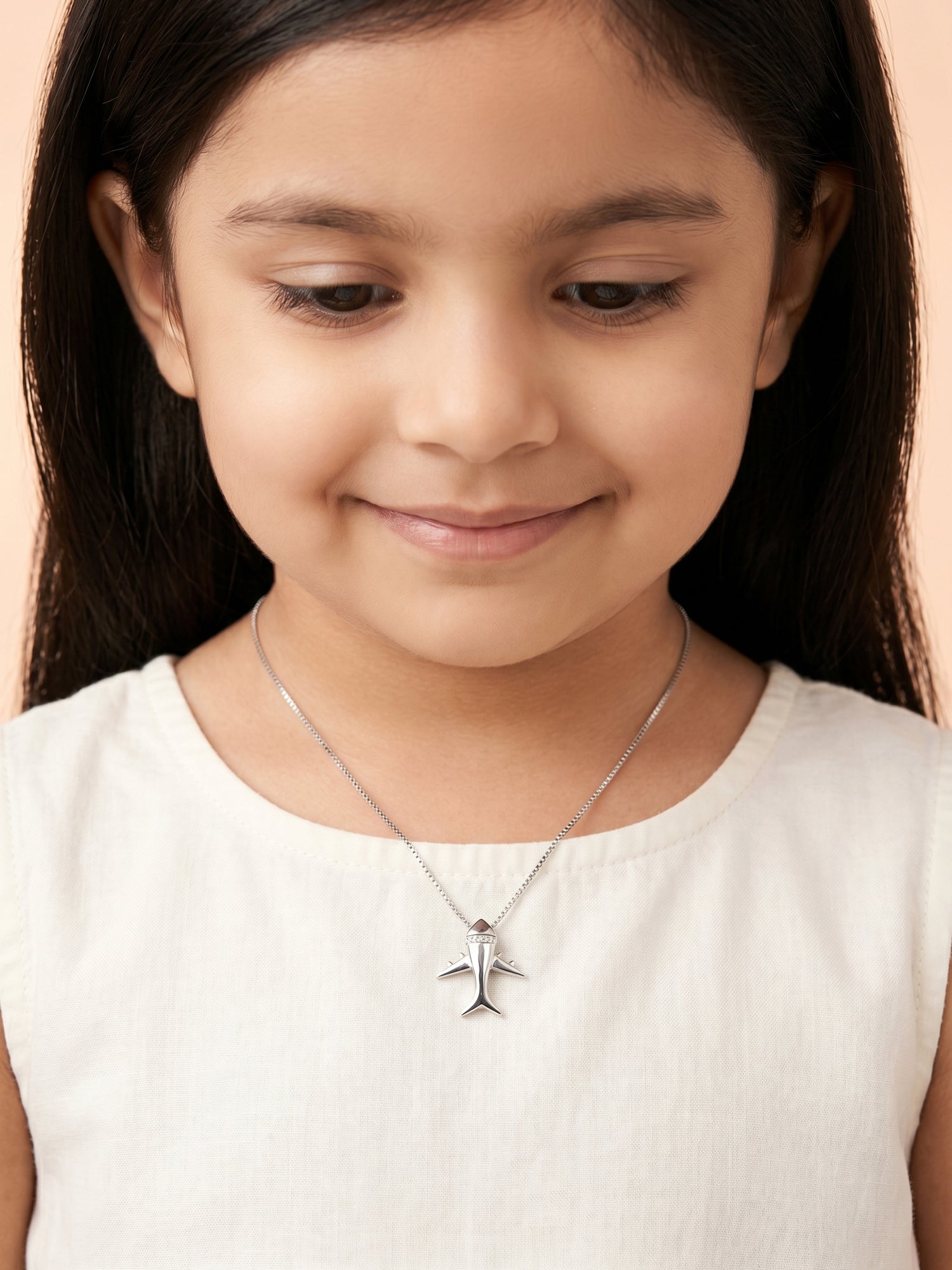 Kids Sleek Airplane Jet Pendant