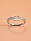 Linked Shimmer Statement Ring