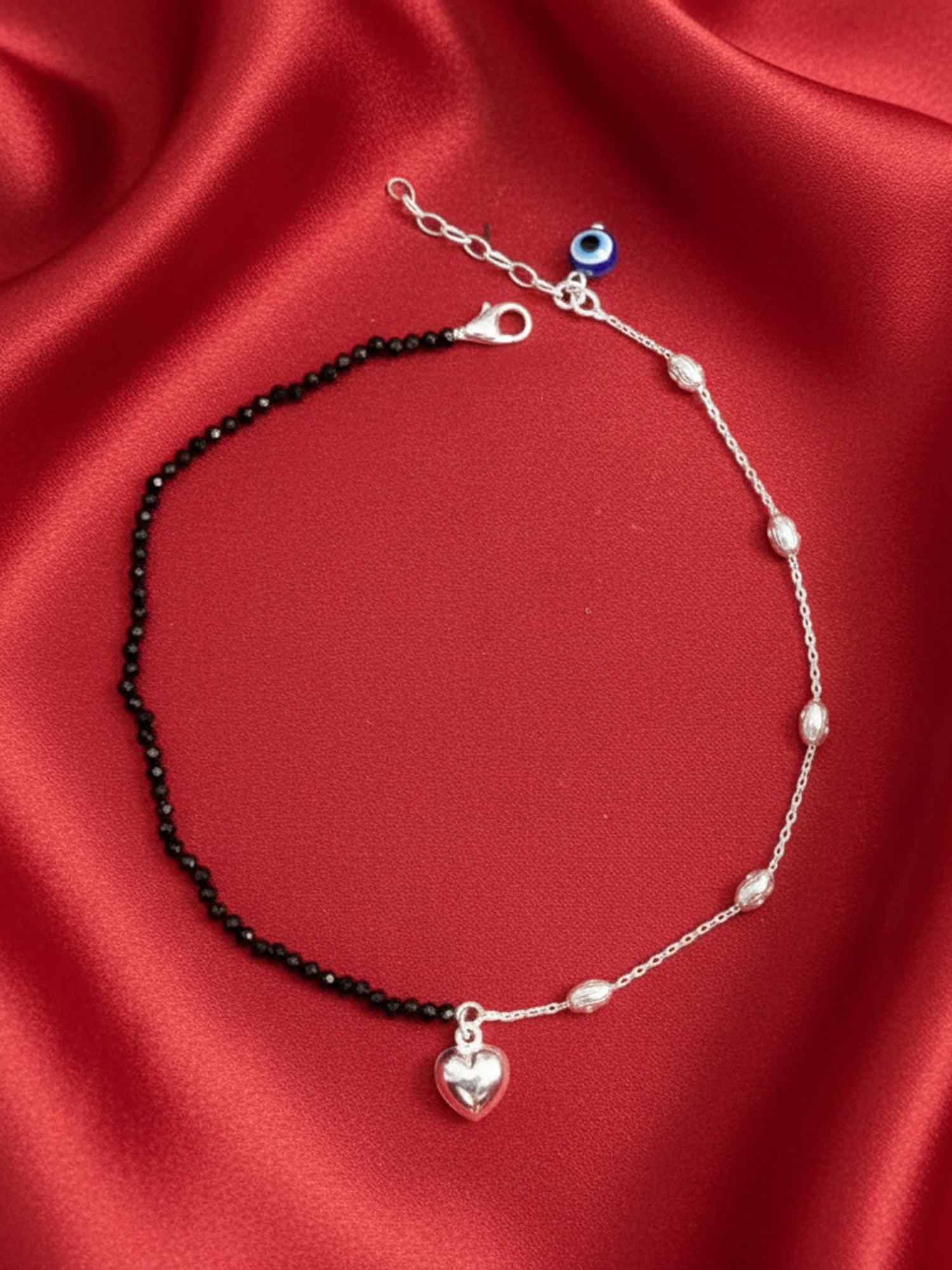 Heart Haven Beaded Anklet
