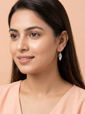 Sculptural Domed Teardrop Hook Earrings