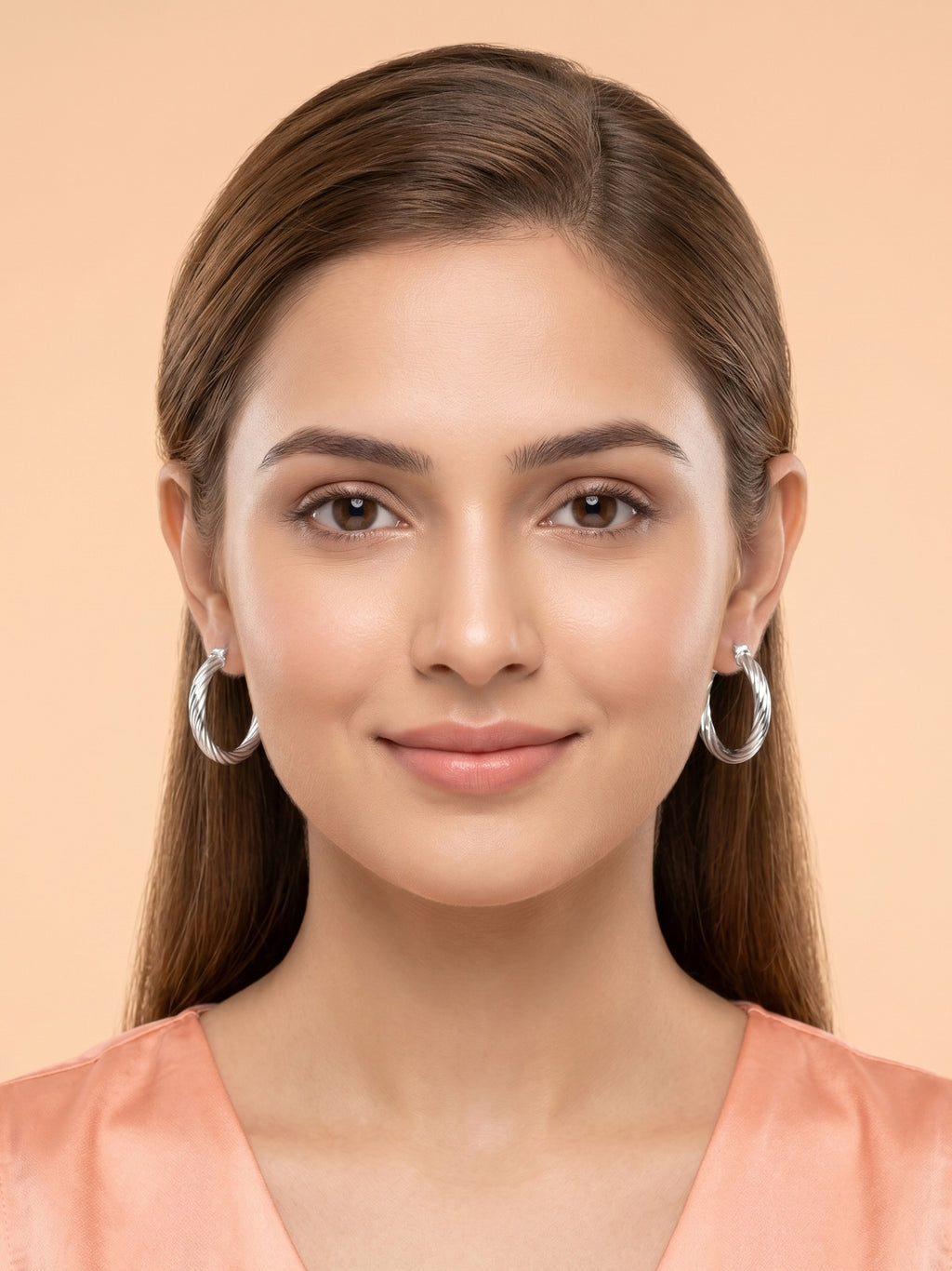 Braided Twist Open Hoops