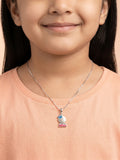 "WOW" Crown Character Pendant Necklace for Kids