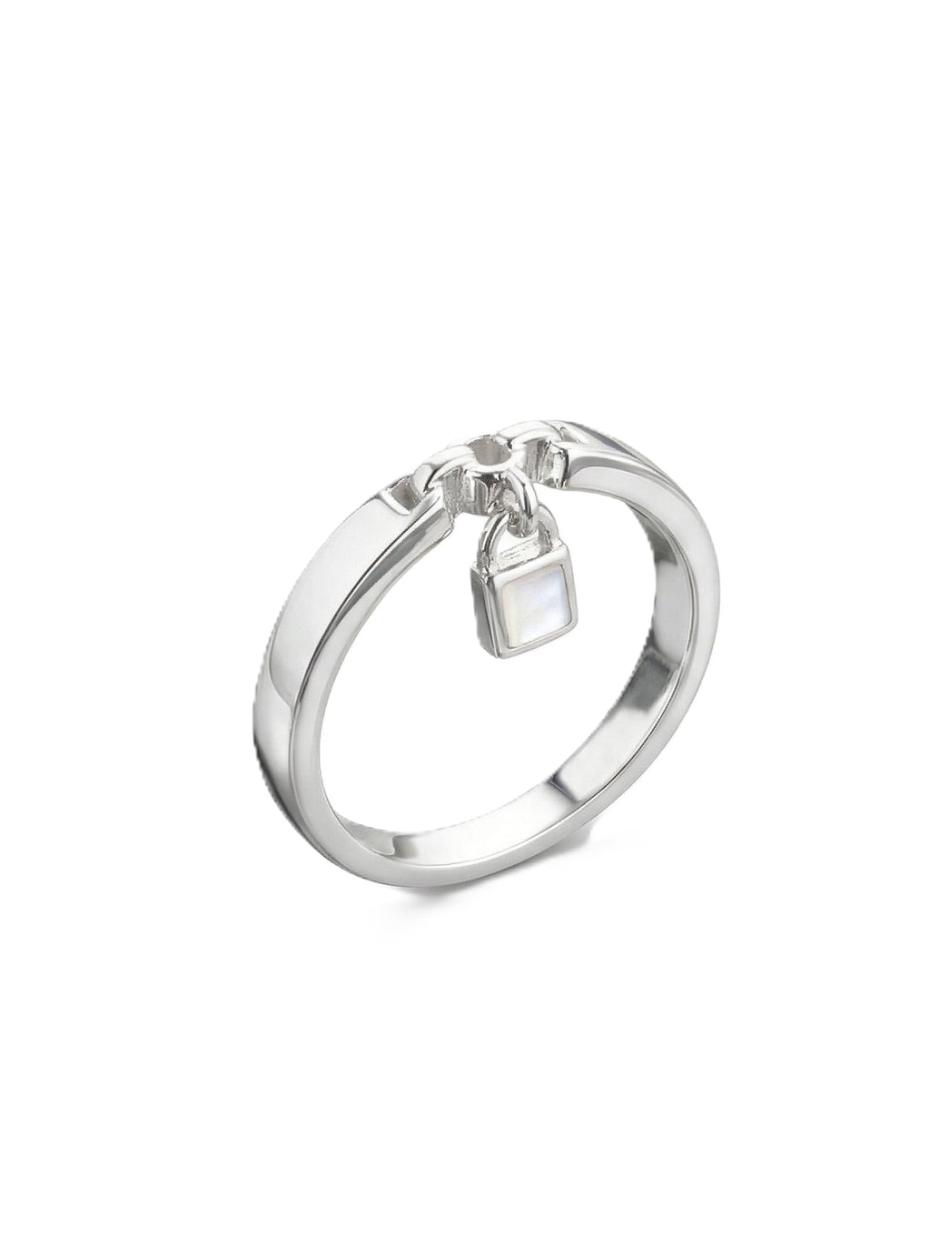 Opal Lock Adjustable Ring
