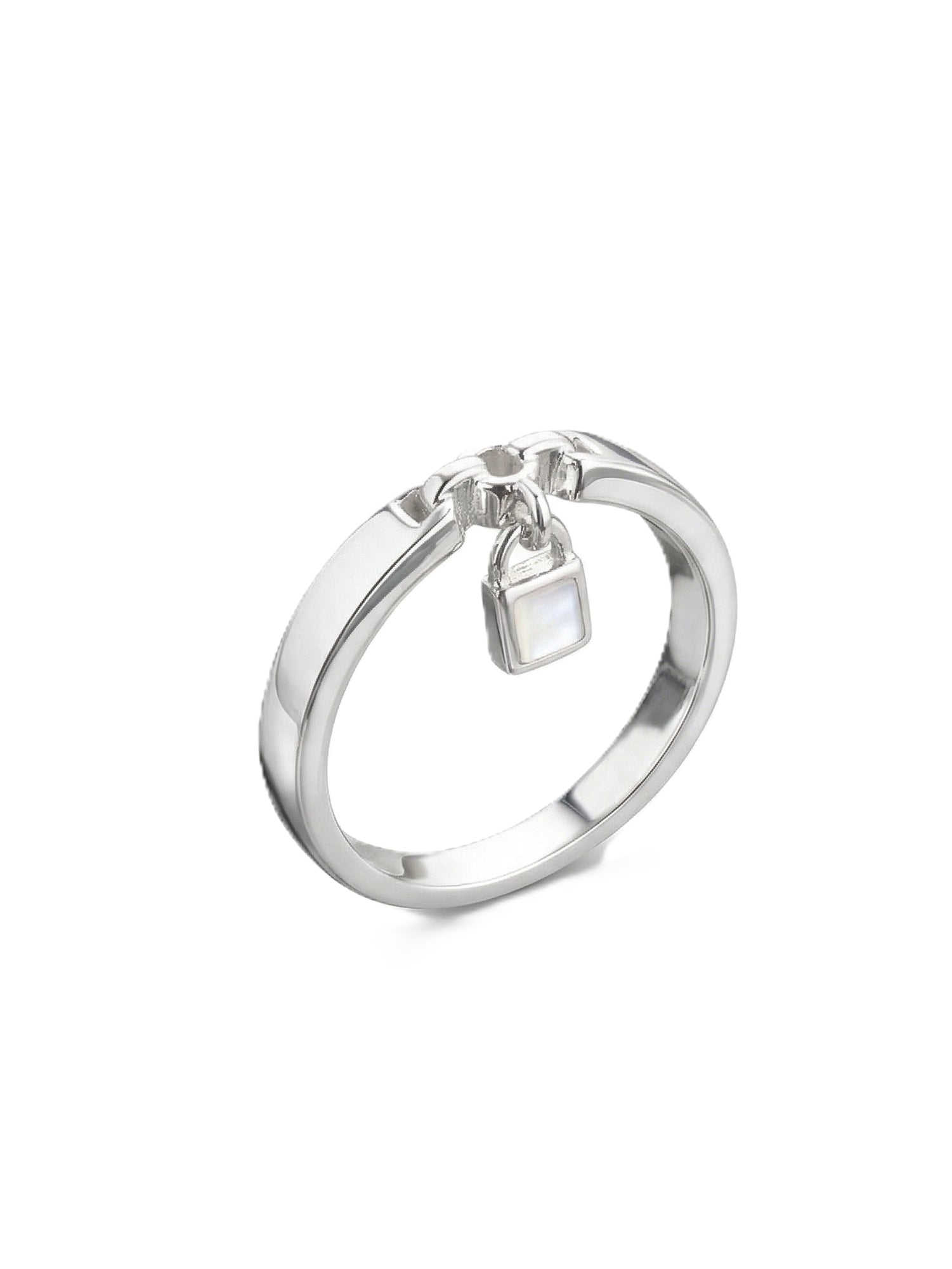 Opal Lock Adjustable Ring