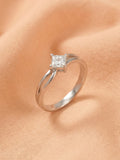 Split Shank Princess Solitaire Ring