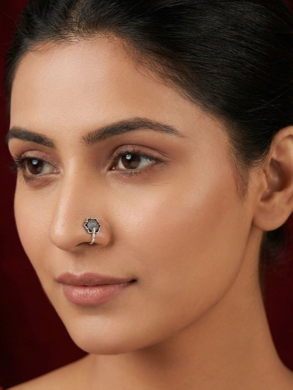 Geometric Mandala Nose Pin