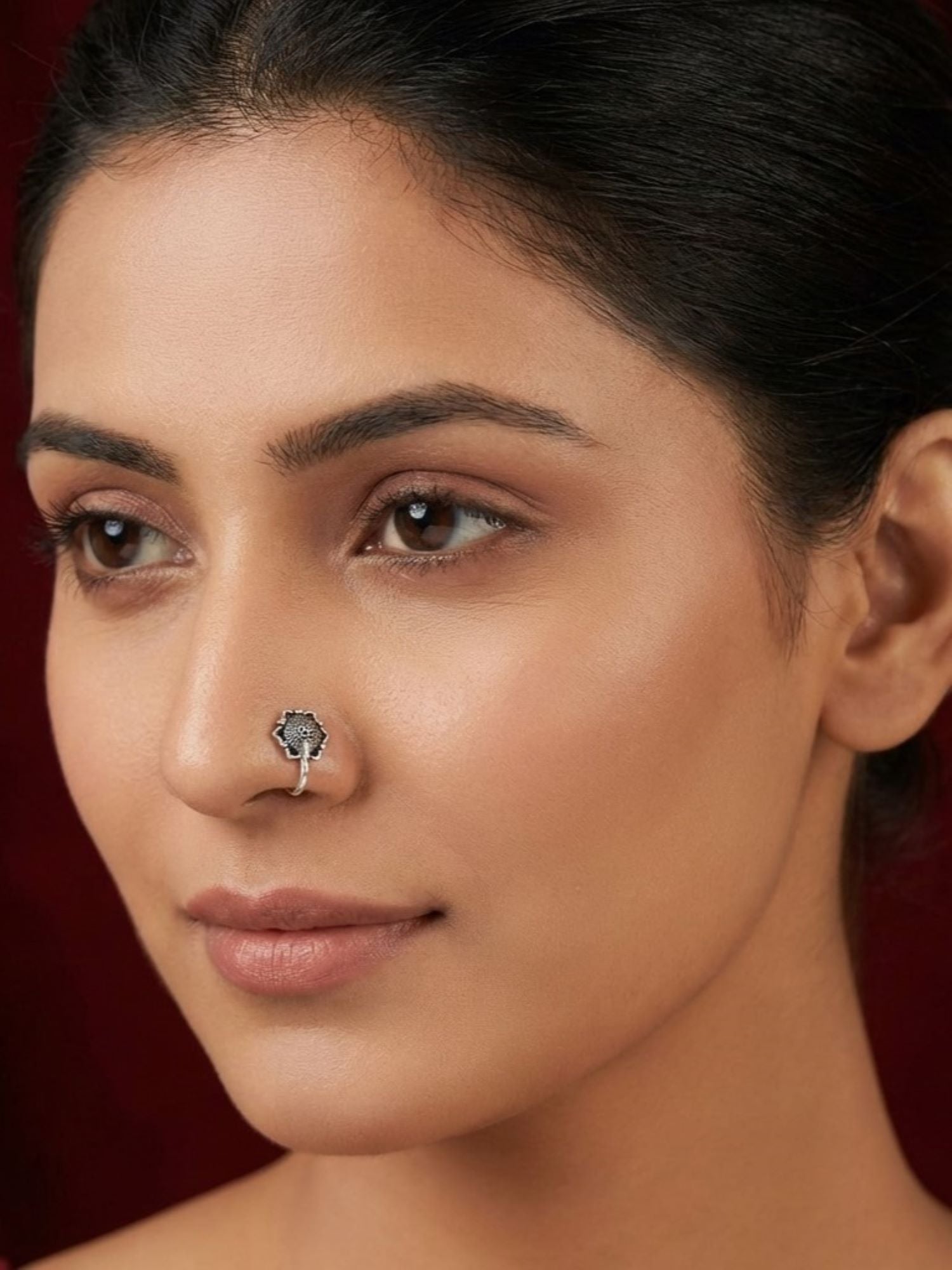 Geometric Mandala Nose Pin