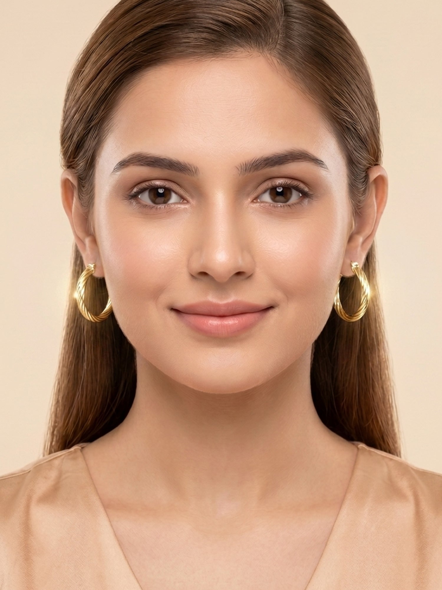 Gilded Helix C-Hoops