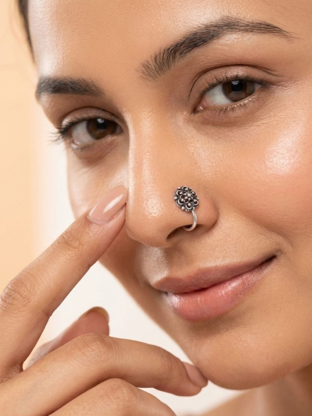 Braided Blossom Nose Pin