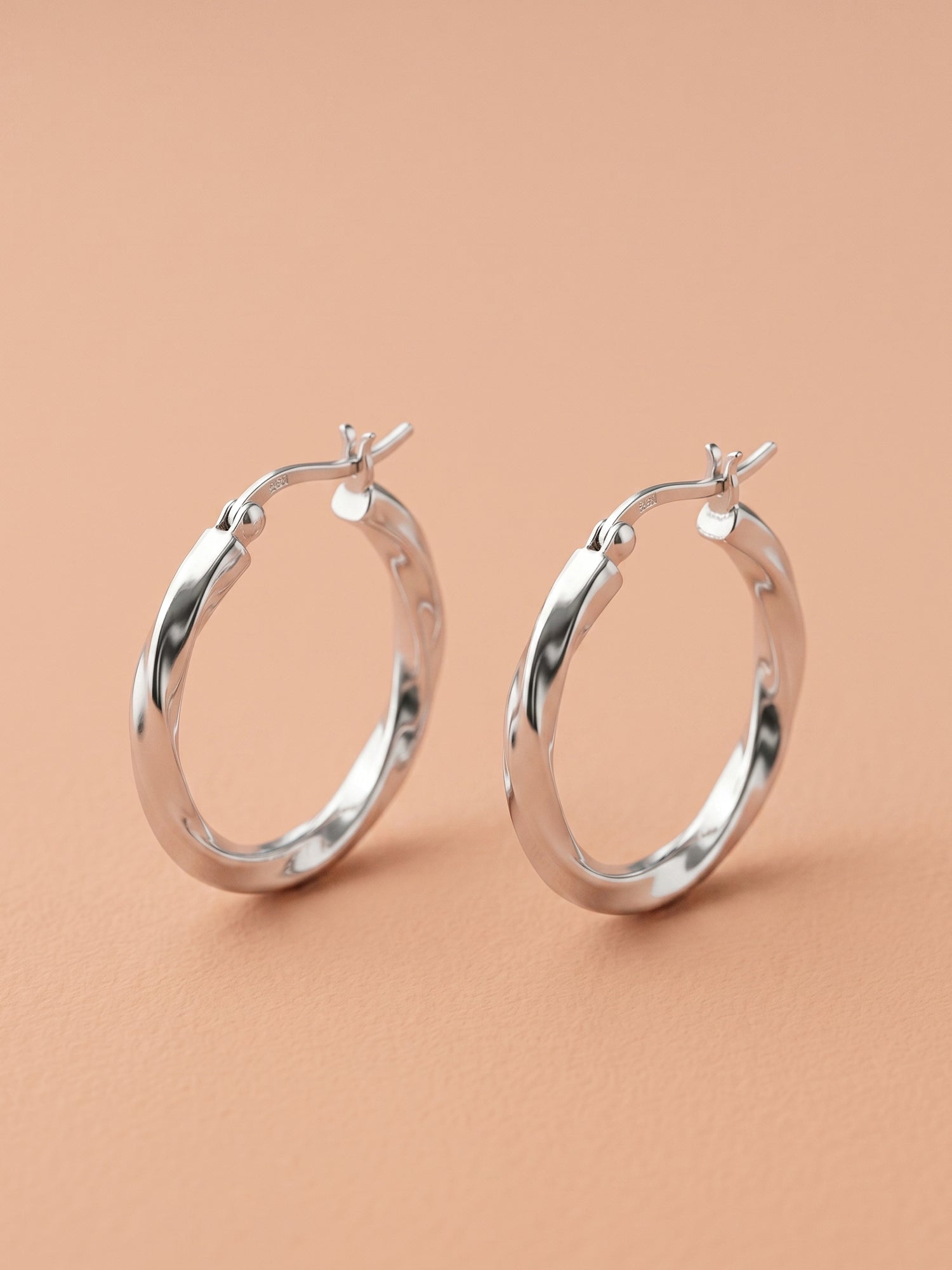 Twisted Ribbon Hoops