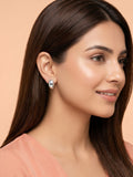 Sculptural Domed Oval Stud Earrings