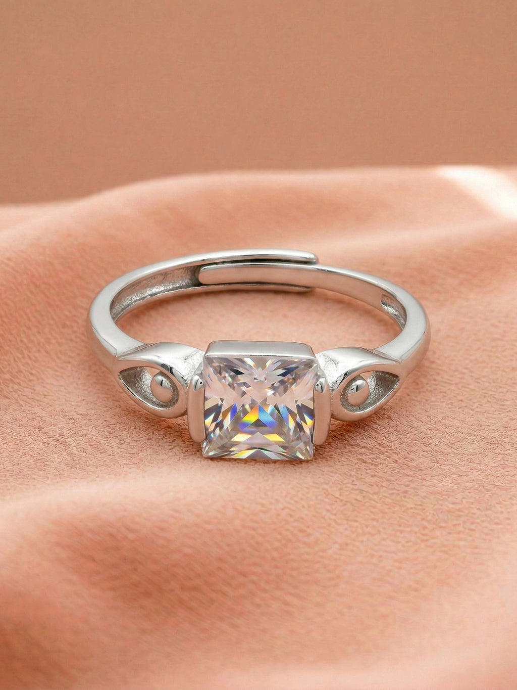 Princess Stellar Solitaire Ring